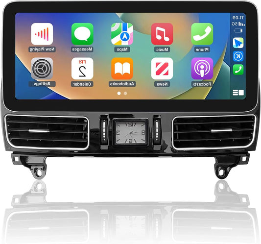 Road Top 12.3 inch Carplay Touch Screen Car Radio for Mercedes Benz ML GL W166 X166 2012-2015 Year with NTG4.5/4.7 System, Support Wireless Android Auto, Mirrorlink - QUORE