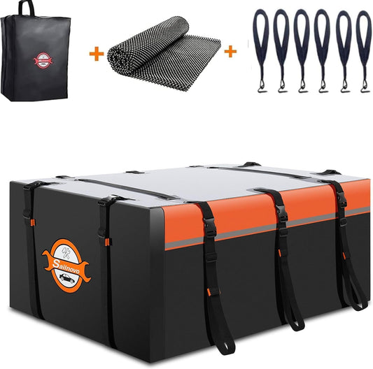 Autodaktas Softshell – Daktas – Dakkoffer – Dakbox – Dakzak – 594 Liter – Waterdicht PVC Met Antislipmat En 6 Deurhaken