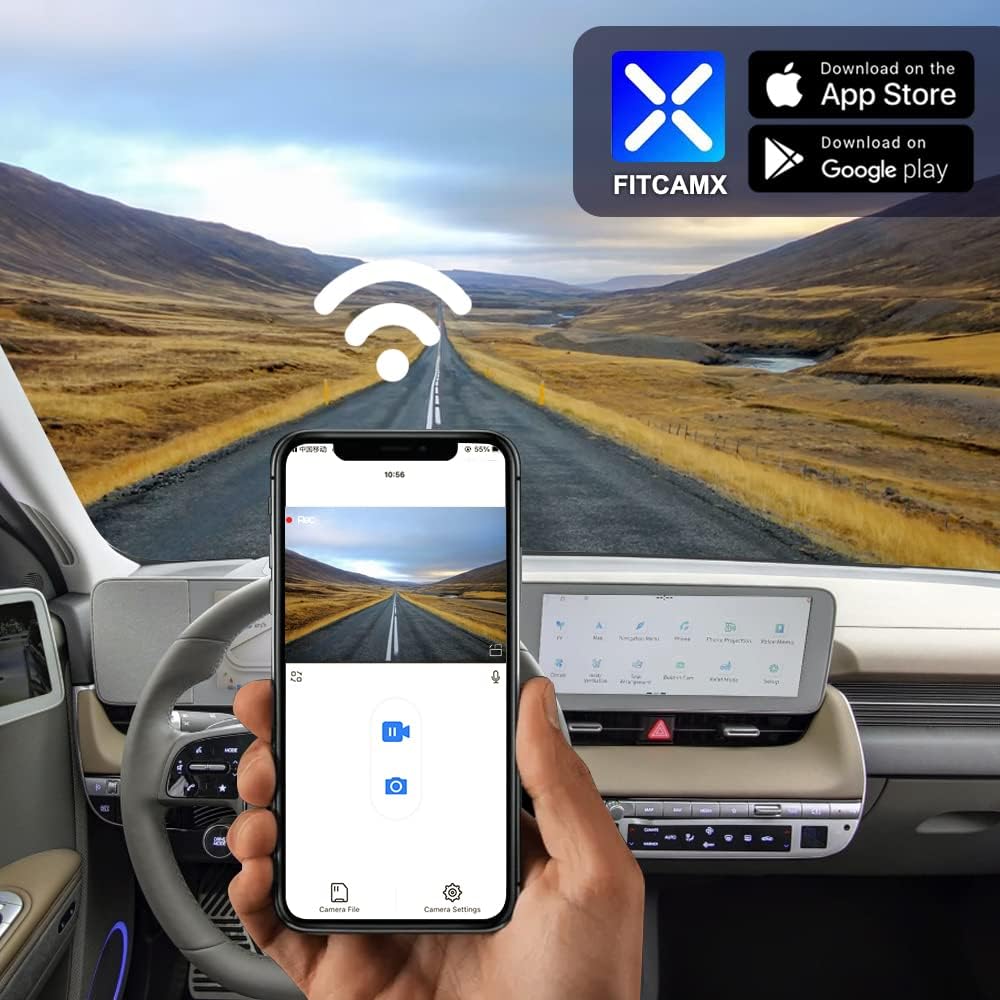 Dashcam 4K – Dashboardcamera – Autocamera – Rijcamera – Camera Voor Auto – OEM-Stijl Voor Automatisch Dimmende Spiegel – 4K UHD 2160P Met WiFi En Nachtzicht