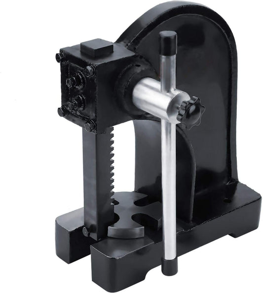 Arbor Pers, 1 Ton Heavy Duty Handmatige Pers voor Metaalbewerking - Werkplaatslagers Hefboompons voor Precisie Montage en Reparatie, Industriële Arbor Metaalwerkpers