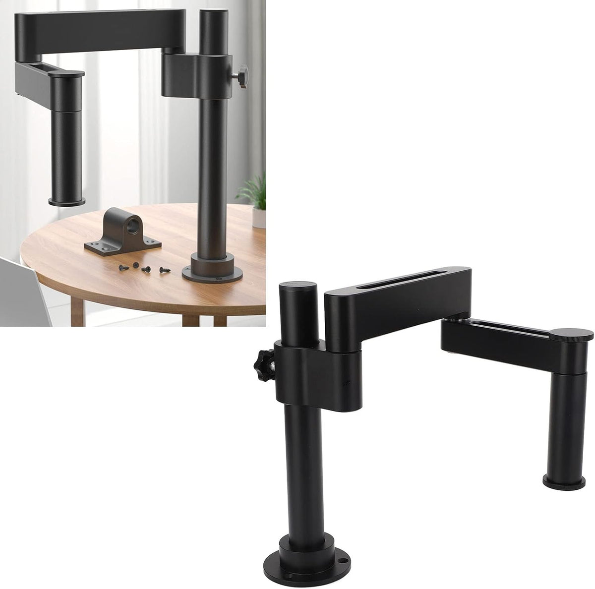Universele draaibare microscooparm hoek verstelbare telescopen microscoopstand camerahouder bureau stand telescopische opvouwbare microscoop zwenkarm