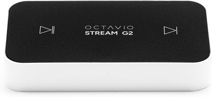 Octavio Stream G2 Audio-streamer, WLAN, compatibel met Google Cast, AirPlay2, Qobuz Connect, Spotify Connect, Tidal Connect, Deezer, YouTube-muziek, Hi-Res, Radio's (Cable Jack 3,5 mm - 2 RCA)