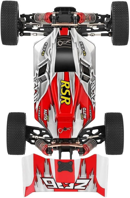 Goolsky XKS 144001 op afstand bestuurbare auto, 60 km/u, hoge snelheid, 1/14, 2,4 GHz, Buggy 4WD RC raceauto met drift RTR (groen)