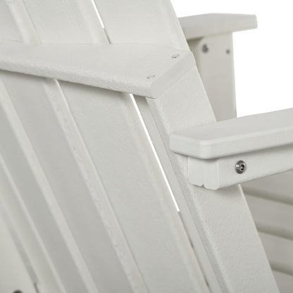 Adirondack Tuinstoel – Buitenstoel – Balkonstoel – Lounge Stoel – Klapstoel – Weerbestendig HDPE Materiaal – Inklapbaar & Draagbaar - QUORE