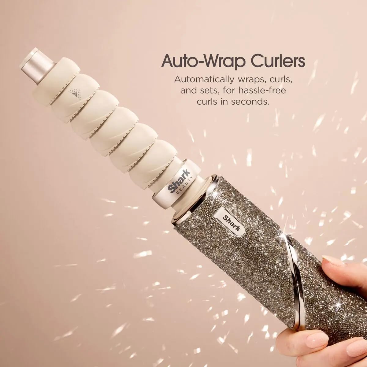 Shark FlexStyle Sparkle Limited Edition Gold Diamond 5-in-1 haarstyler en -droger met krultang, paddleborstel, ovale borstel, concentrator, diffuser, opbergdoos, zonder schade door hitte HD446JSEU