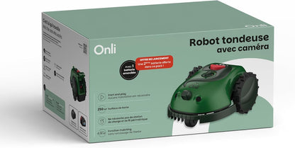 Robotmaaier – Grasmaaier – Automatische Maaier – Tuinrobot – Mulchmaaier – Instelbare Maaihoogte 2-6 cm – Geschikt Tot 500 m² Met Spiraalfunctie En Regensensor