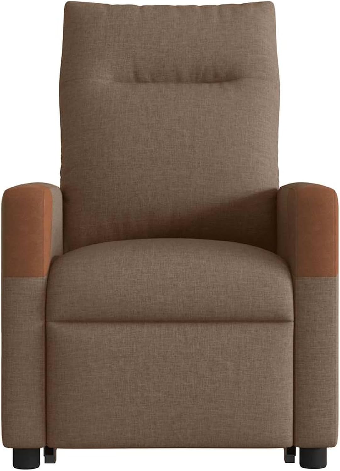 Relaxstoel – Relaxfauteuil – TV Stoel – Ligstoel – Sta-Op Stoel – Elektrische Sta-Op Hulp – Verstelbare Rugleuning en Voetensteun – Bruine Stof