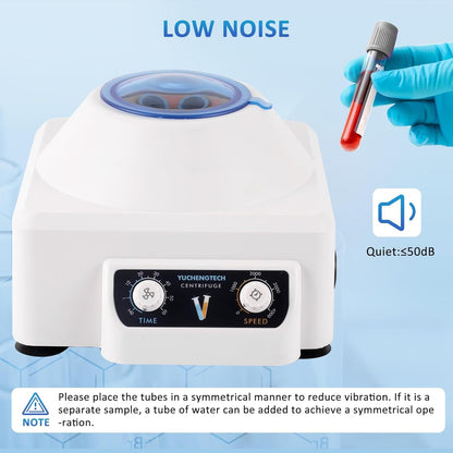Laboratoriumcentrifuge – Tafelcentrifuge – Labcentrifuge – Lage Snelheid Centrifuge – Plasmacentrifuge – Instelbare Snelheid 0-4000 Rpm – Timer 0-60 Min