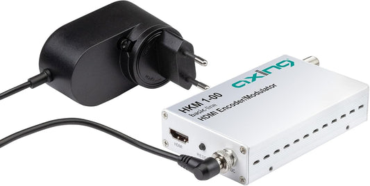 Axing HKM 1-00 HDMI encoder/modulator, DVB-C/DVB-T, 1080p, 1x HDMI-ingang