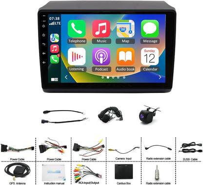 Navigatieapparaat voor Fiat Ducato/Citroen Jumper/Peugeot Boxer 2011-2023 4 + 64 GB autoradio met Bluetooth 9 inch met touchscreen auto radio navigatie GPS WiFi FM RDS SWC DSP Android 14
