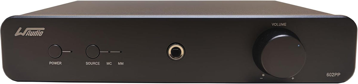 WAudio High Fidelity Phono voorversterker voor MM/MC draaitafels (zwart)