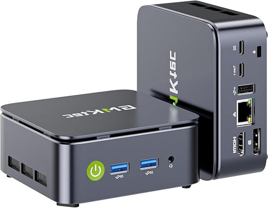 Mini PC – Compact Desktop Computer – NUC – Mini PC Workstation – Kleine PC – 16GB RAM & 512GB SSD – Dual 4K HDMI Output