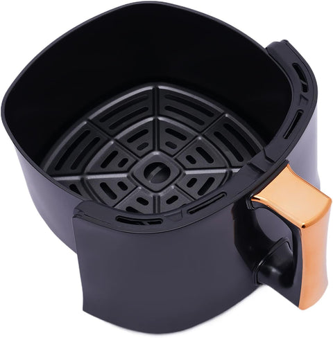 Hot air fryer - Airfryer - Touch button - Airfryer without oil - 1400W - 220V - Smart Touch AirFryer - 360 Hot air circulation cooker - 8L - Black