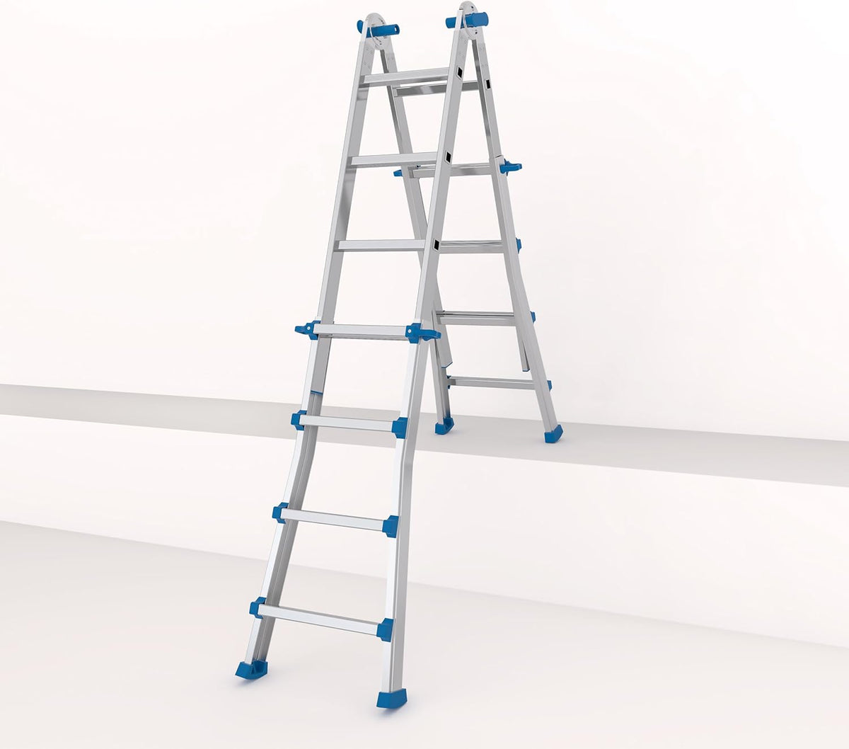 Colombo Telescopische ladder van aluminium Eiffel 4+4