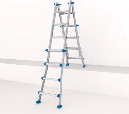 Colombo Telescopische ladder van aluminium Eiffel 4+4