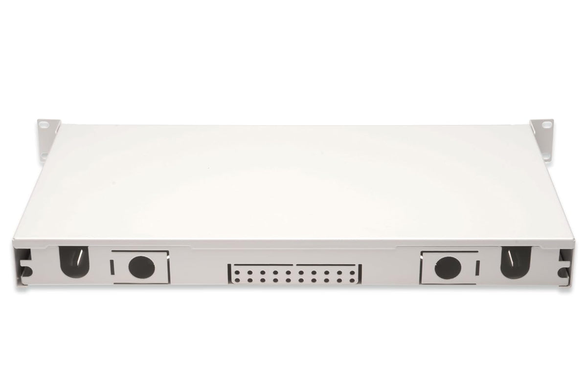 DIGITUS glasvezel lasdoos 24 koppelingen - LC - OS2-1U 19-inch - Single-Mode duplex - met lasdoos - rack-montage