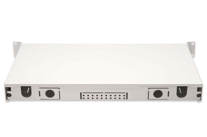 DIGITUS glasvezel lasdoos 24 koppelingen - LC - OS2-1U 19-inch - Single-Mode duplex - met lasdoos - rack-montage