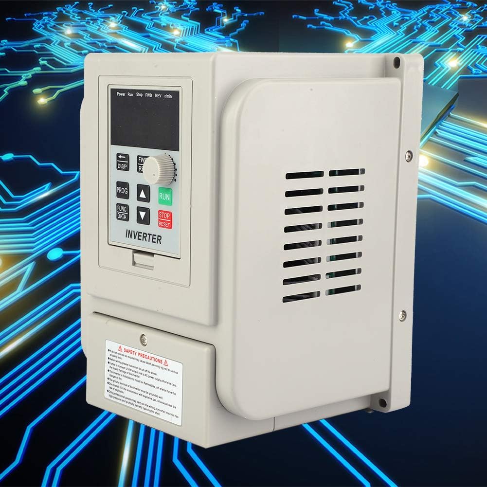 Eenfase-omvormer, PWM 220V AC Variabele frequentieregelaar VFD-snelheidsregelaar 1-fase ingang 1-fase uitgang 2,2 kW