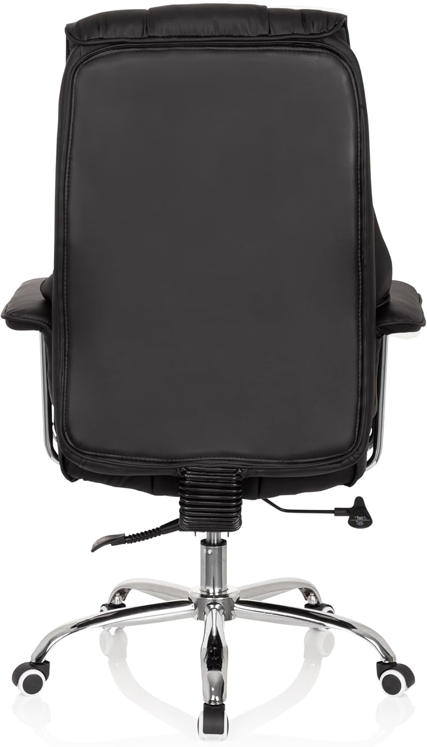 hjh OFFICE 706814 XXL managersstoel Commander kunstleer zwart bureaustoel dik gevoerd, kantelfunctie, hoge rugleuning, zwart 2