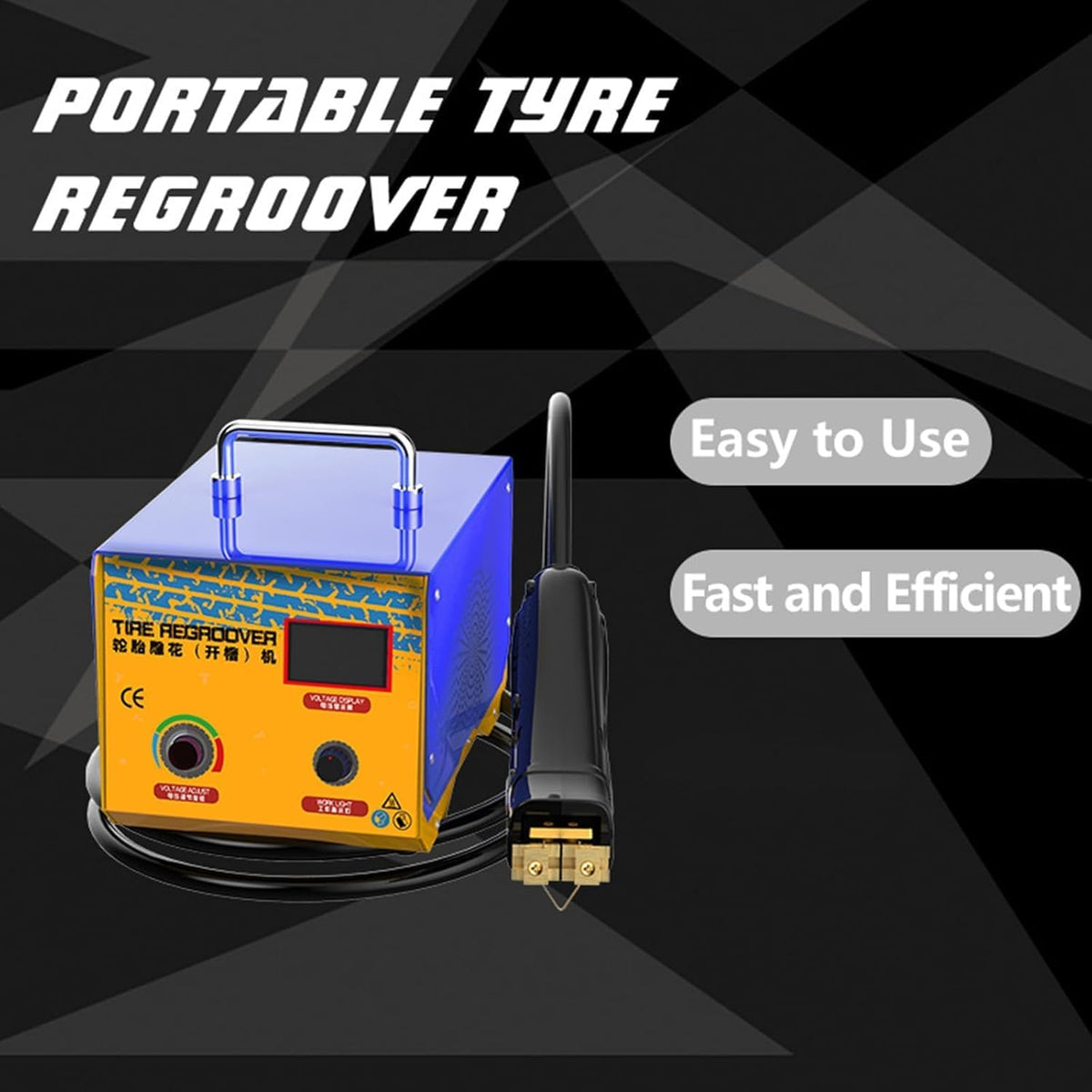 Bandengroefmachine 1000W, Vrachtwagenbandgroefmachine, Bandenhergrooversnijder, Professionele Bandhergroover-Groefbandijzer Voor Vrachtwagen-Autobandgroefgereedschap
