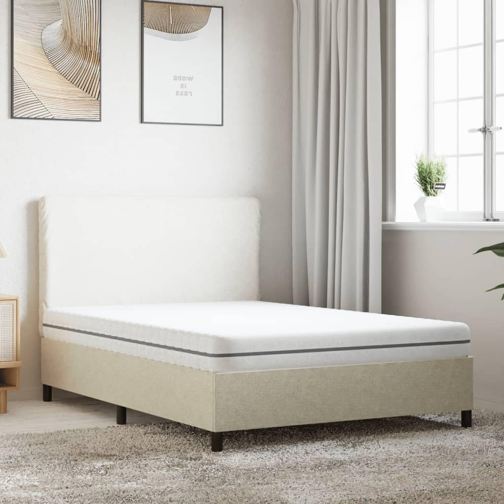 vidaXL Schuimmatras middelzacht 120x200 cm, tweepersoonsmatras, tweepersoons matras, matras schuimrubber, foam matras, matras schuim