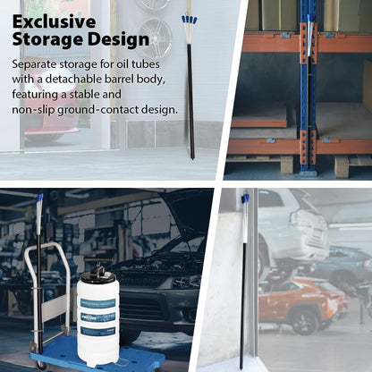 FIRSTINFO 6.5L Handmatige bediening Olie of Fluid Extractor Bloeder