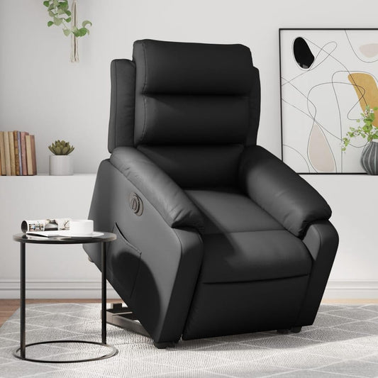 Elektrische Relaxfauteuil – Elektrische Sta Op Stoel – Verstelbare Relaxstoel – Draaifauteuil – Seniorenstoel – Elektrische Liftfunctie – Kunstleren Bekleding