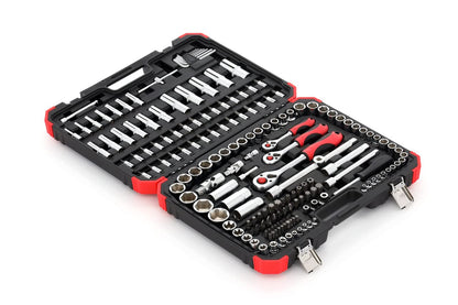 GEDORE R45603172 Dopsleutelset 172-delig, 1/4+3/8+1/2, Zwart, Rood