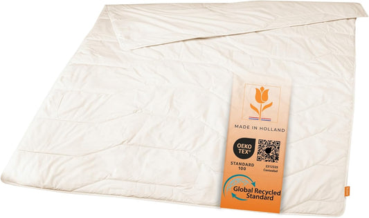 Sleepling Ganzjahresdecke Lyocell Tencel 200x200 cm, Dekbed, 100% katoen, medium dekbed 200 x 200 cm, dekbed voor het hele jaar, slaapdekbed, gemaakt in Nederland, Oeko-TEX, antimicrobieel