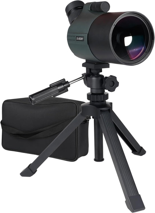 Svbony SV41Pro Mak Spotting Scope met Statief, 28-84X80 FMC Focus op Dubbele Snelheid, 1,25" Afneembaar Oculair, Waterdichte Spotting Scopes voor Vogels Kijken Wildlife Boogschieten Sterrenkijken