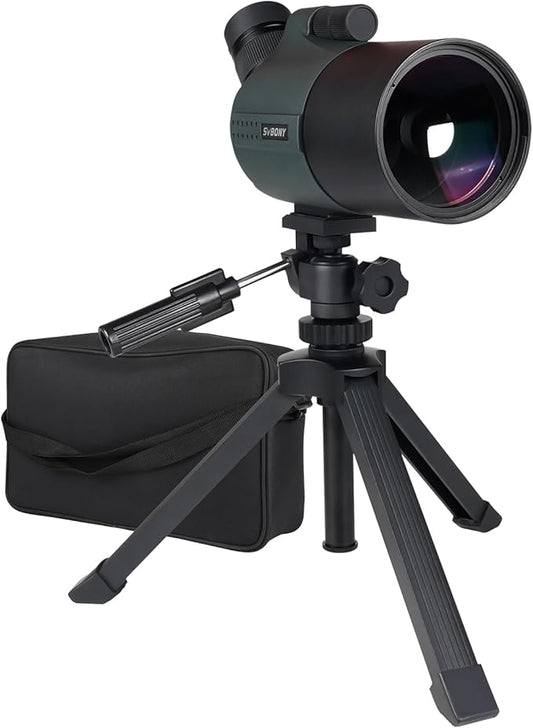 Svbony SV41Pro Mak Spotting Scope with Tripod, SC001 WIFI Camera, Finderscope and Viewfinder Mount, 28-84X80 FMC Focus on Dual Speed,1.25" Detachable Eyepiece, Waterproof for Moon Stargazing - QUORE