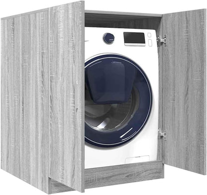 vidaXL Washing Machine Cabinet 71x71.5x91.5 cm Gray Sonoma Oak Color, bathroom furniture, cabinet, washing machine cabinet, bathroom cabinet, cabinet, bathroom shelf