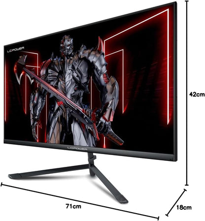 LC-POWER 27 inch PC Gaming Monitor, IPS, 1920 x 1080, 144 Hz, 1ms, 16: 9, Adaptive Sync, FPS/RTS, LC-M27-FHD-144