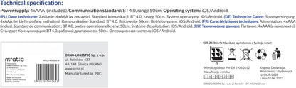 Smart Lock met Tiptoetsenbord en Slimme Functie - Vingerafdruklezer Bleutooth 4.0 (Zwart)