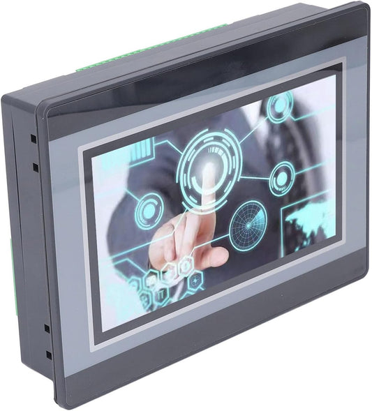 HMI PLC Alles-in-één, 7 Inch TFT LCD-aanraakscherm, Compatibel met FX3U-20 40 48MRT, Eenvoudige Installatie, HMI en PLC-programmering, voor Industriële Besturing