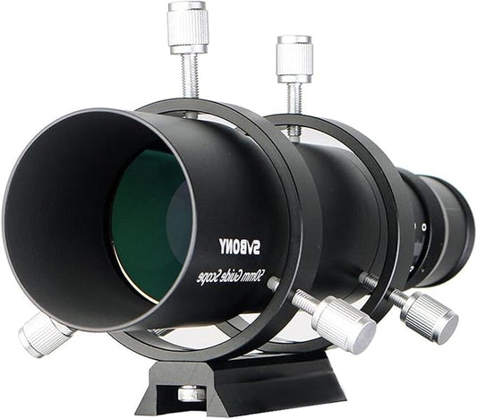 Svbony SV106 Guide Scope 50mm, Viewfinder with Spiral Focuser for Guiding Finding Stars, Compatible with ZWO QHY Auto Guide Camera (50mm) - QUORE