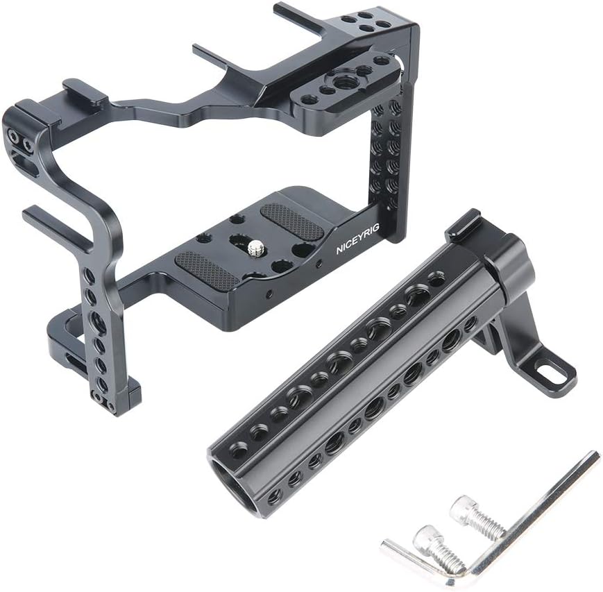 [Update versie] NICEYRIG GH5 Mark II GH5s GH5 camerakooi kit met camera kaas bovenhandvat koude schoenhouder NAVO-rail voor DSLR Panasonic Lumix GH5/GH5s/GH5 Mark II