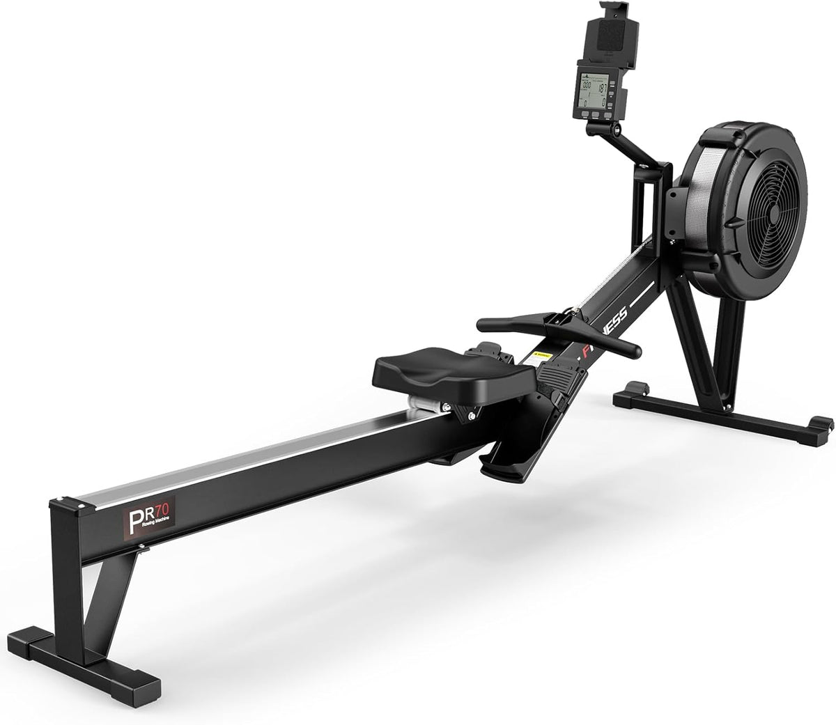 PASYOU Rowing Machine, Air Resistance Rowing Machines for Home Use 10 Gears Adjustable, Super Silent Rowing Machine with Bluetooth & Smart Backlit Monitor (350LB Load Capacity) - QUORE