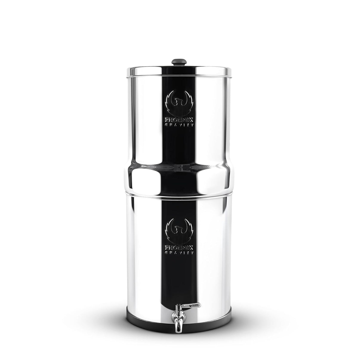 Zwaartekracht Waterfiltersysteem – Waterfilter – Drinkwaterfilter – Waterzuiveraar – Tafelmodel Waterfilter – 6 Liter – 304 Roestvrij Staal – Inclusief 2 Actieve Koolstoffilters
