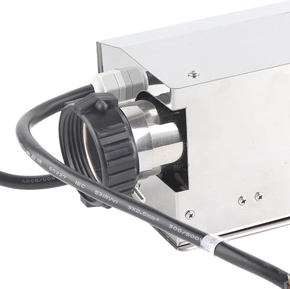 2KW Zwembadverwarmer Digitale Thermostaat voor Zwembad SPA, Roestvrij Staal, Eenvoudige Installatie, 2255 ℃ (Amerikaanse stijl)