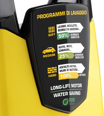 Hogedrukreiniger – Koudwaterreiniger – Drukspuit – Waterreiniger – Tuinreiniger – 2500 W Motorvermogen – 160 Bar Max Druk