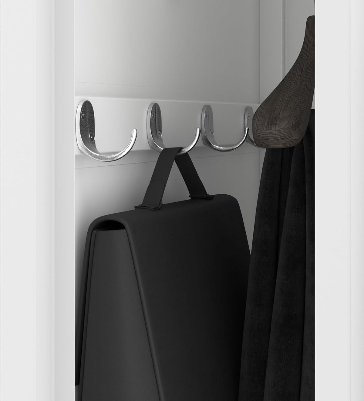 Jan Nowak Metal Clothes Locker Lockable Wardrobe for Dressing Room and Social Room with Partition Ventilation Hooks and Clothes Rail Robust Locker Cabinet 180 x 50 x 40 cm - QUORE