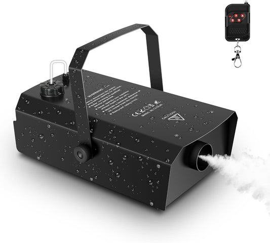 1500 W DMX rookmachine met draadloze afstandsbediening en timer, professionele outdoor rookmachine voor bruiloft, podium, DJ, feesten, Halloween, concerten en evenementen