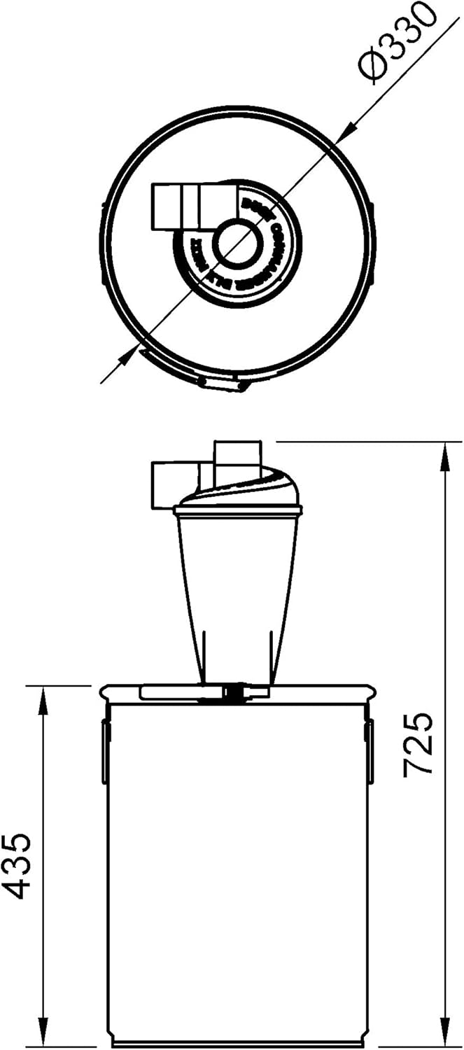 DUST COMMANDER S30 - Stalen set 30 liter