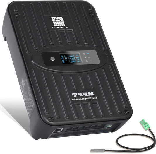MPPT Zonnepaneelregelaar – Laadregelaar – Zonne-energie Controller – Solar Charge Controller – Batterijregelaar – 40A Capaciteit – OLED Display – Hoge Laadefficiëntie 99%