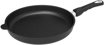 AMT Gastroguss Lotan® AMZN-I-432-Z20B Frying Pan, 32 cm Diameter, Swivel Pan, 4 cm High, Removable Handle, Induction Non-Stick Coating, Cast Iron Pan (Cast Aluminum), - QUORE