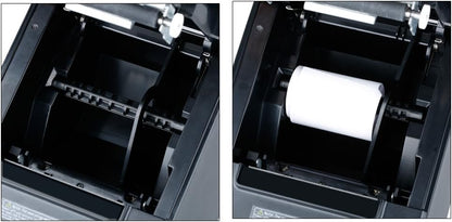 EXCELVAN HOP-H801 thermoprinter, USB-interface, 80 mm, 300 mm/sec, compatibel met Androod, iOS, Windows en Linux, zwart