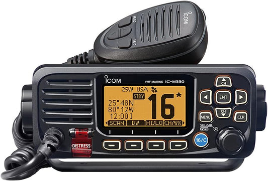 Icom M330 Compact VHF Radio w/GPS - Zwart