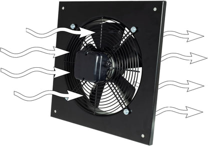 Axiale ventilator 450 mm – Wandventilator – Industriële ventilator – Afzuigventilator – Afvoerventilator – 230 W – 1350 m³/h