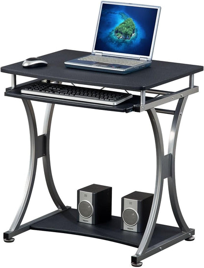 Techly Compact pc-bureau met afneembare lade, grafietzwart (ICA-TB 328BK)